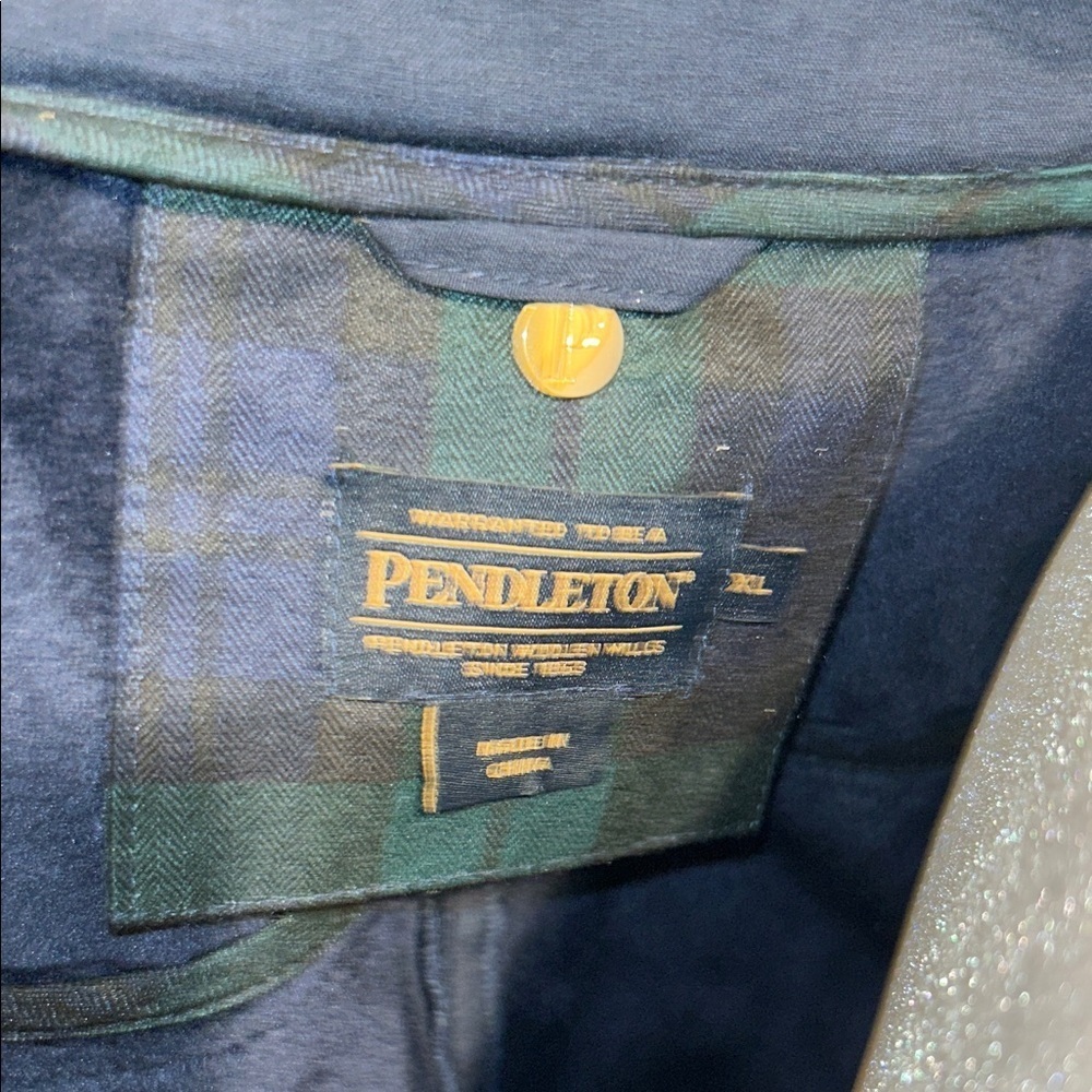 Pendleton Women's Dark Blue Trench Coat - Picture 11 of 11